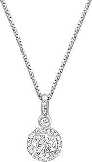 GIVA 925 Silver Jewellery|Gifts for Women & Girls|Wedding and Christmas Gifts|6 Months Warranty|Free Life Time Plating, One Size, Sterling Silver, Cubic Zirconia