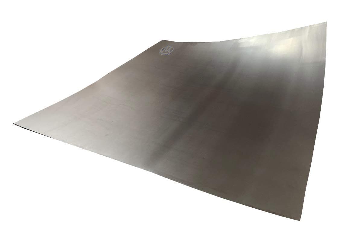 Flexible Graphite Sheet Gasket, Plain Homogenous, No Insert, 1/8" x 18" x 18", High Temperature Chemical Resistant