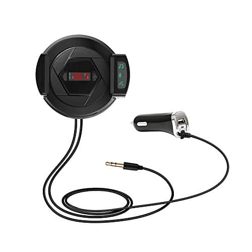 Car FM Transmitter With Mobile Phone Holder, FM Transmitter Bluetooth , Radio Adapter, 3 In 1, Car Air Vent Mount Holder, Fast Car Charger, Microphone Hands-Free Calling, 3.5 MM AUX