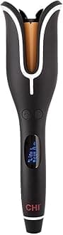 CHI Spin N Curl 1″ Ceramic Rotating Curling Iron, Adjustable Preset Heat Settings for All Hair Types, Salon-Quality Curls & Waves, Auto Shut-Off, Tangle Protection, Onyx Black