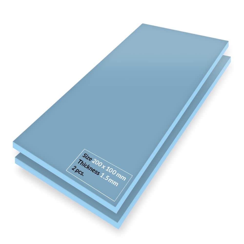 ARCTIC TP-3: Premium Performance Thermal Pad, 200 x 100 x 1.5 mm, (stackable to 2.0 mm without performance loss), 2 Pieces - High Performance, particularly soft, ideal gap filler, bridging gaps