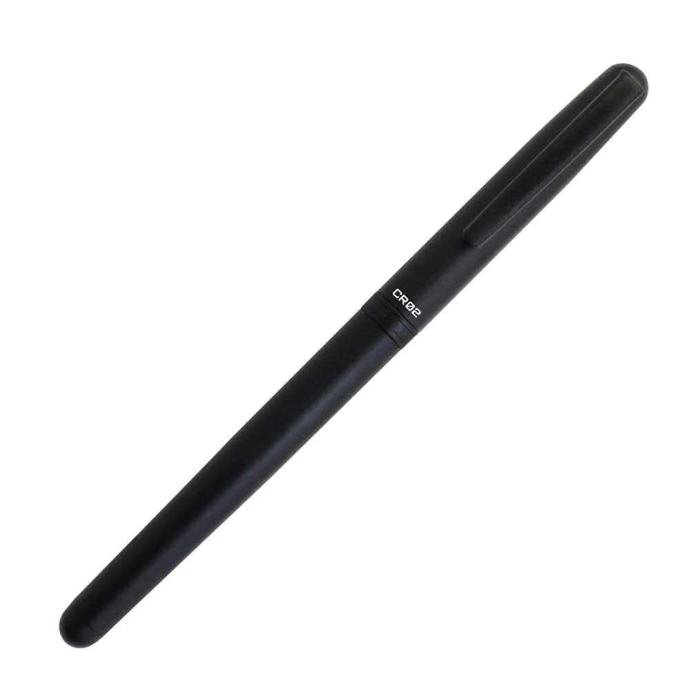 CR02 Ceramic Roller Pen Matte Black Body with 0.7mm Blue Ink, Refillable Smooth Writing Pen with Ergonomic Grip, Durable Metal Body - Ideal for Professional & Students for Everyday. Japan