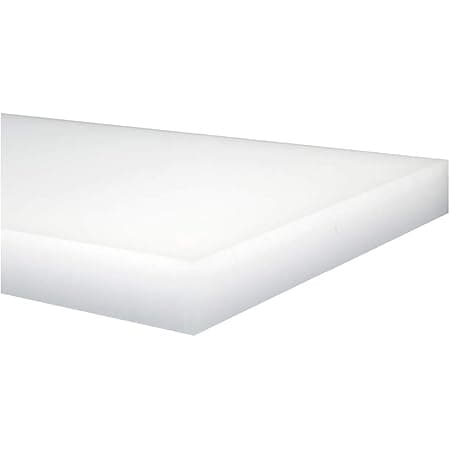 UHMW Polyethylene Plastic Sheet - Natural White - 3/8" Thick 12" Length x 24" Width Natural White