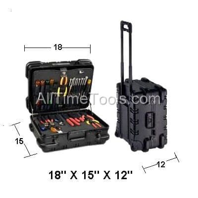 Chicago Case Military Standard Electronic 2 Pallet Tool Case with WHEELS