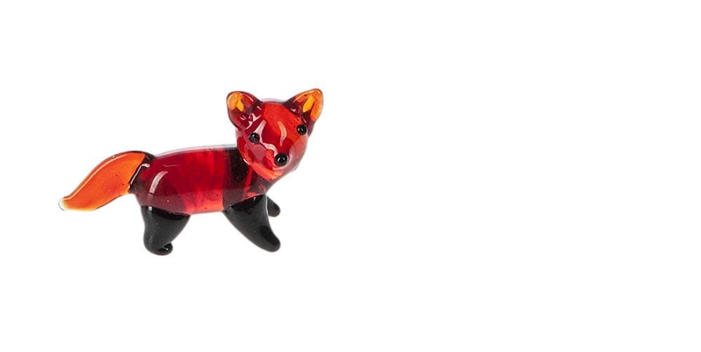 Ganz Miniature Glass Fox Figure
