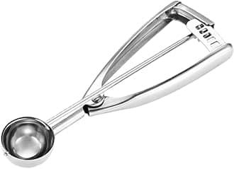Fayomir Mini Cookie Scoop, Cookie Dough Scoop, Melon Baller Scoop, 2 Teaspoon/ 10ml/ 0.33 OZ, Selected 18/8 Stainless Steel, for Making Cookie, Melon Ball, Ice Cream