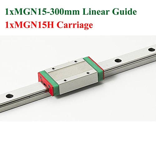New Mini MR15 Linear Guideway MGN15 15mm Linear Rail Length 300mm Slide Steel with MGN15H Blocks CNC