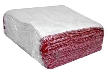 QPC Direct100% Cotton Extra Large 36 x 46 cm White Dishcloths Premium Super Absorbent, 20 Pack