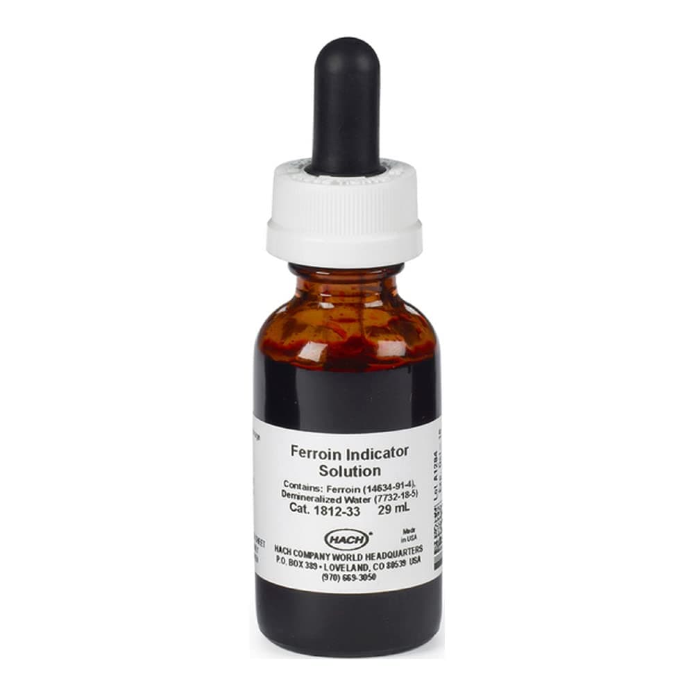 - Hach Ferroin Indicator Solution, 29 mL DB, 181233