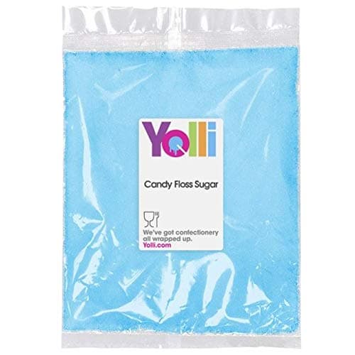 Blue Candy Floss Sugar 100g Raspberry Flavour