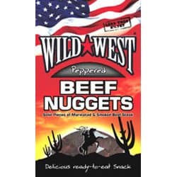 (10 Pack) - Wild West - Nuggets Beef Jerky Peppered | 25g | 10 Pack Bundle