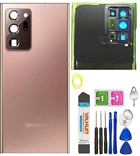 Note 20 Ultra Back Glass Replacement Cover Housing Door Panel W/Farme Lens Tape for Samsung Galaxy Note 20 Ultra 5G +Tools Mystic Bronze