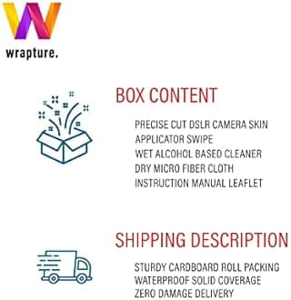 Premium DSLR Camera Scratchproof Protective Skin for Nikon D7500 - No Residue Removal, Bubble Free, Scratch Resistant, Stretchable, HD Quality Printed - HDCS-Nikon-D7500 (Design 09)