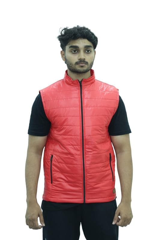 Unsully Men's Stylish Sleeveless Bomber Jacket