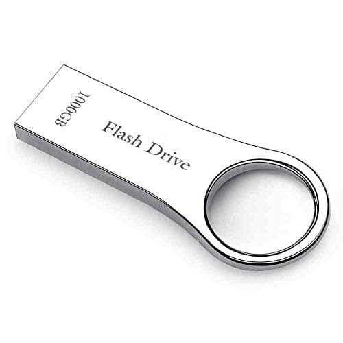 JOILLYSO USB Flash Drives 1TB 2.0 Flash Memory Drive- Waterproof Design (Silver)