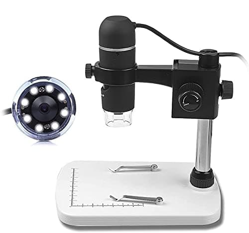 GamutTek 20-300x digital microscope with HD camera, 5MP Video recording USB Magnifier, Black