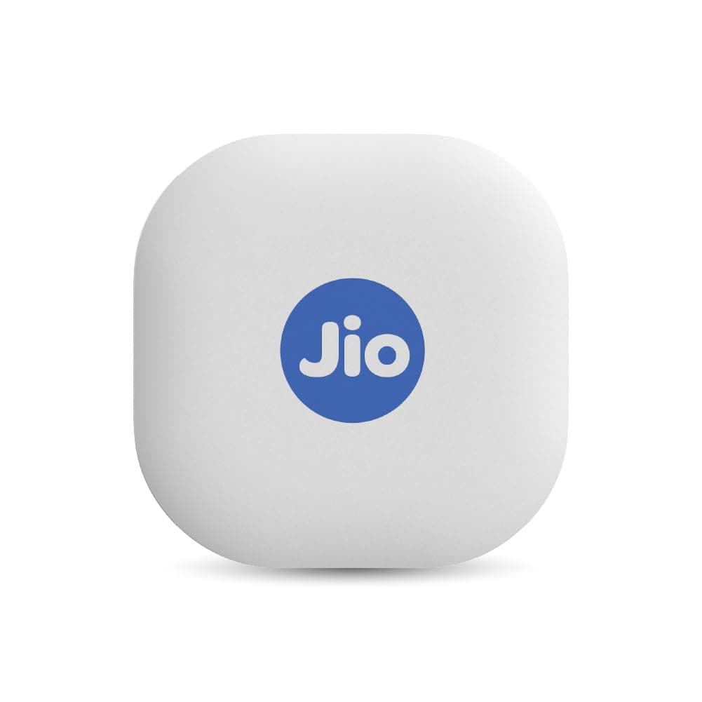 JioTag Go |India's First Android Tag | Google Find My Device Item Finder| Worldwide Tracking for Keys, Wallets, Luggage, Gadgets and More|1+1 Year Battery|No SIM Needed|BT 5.3|for Android Only