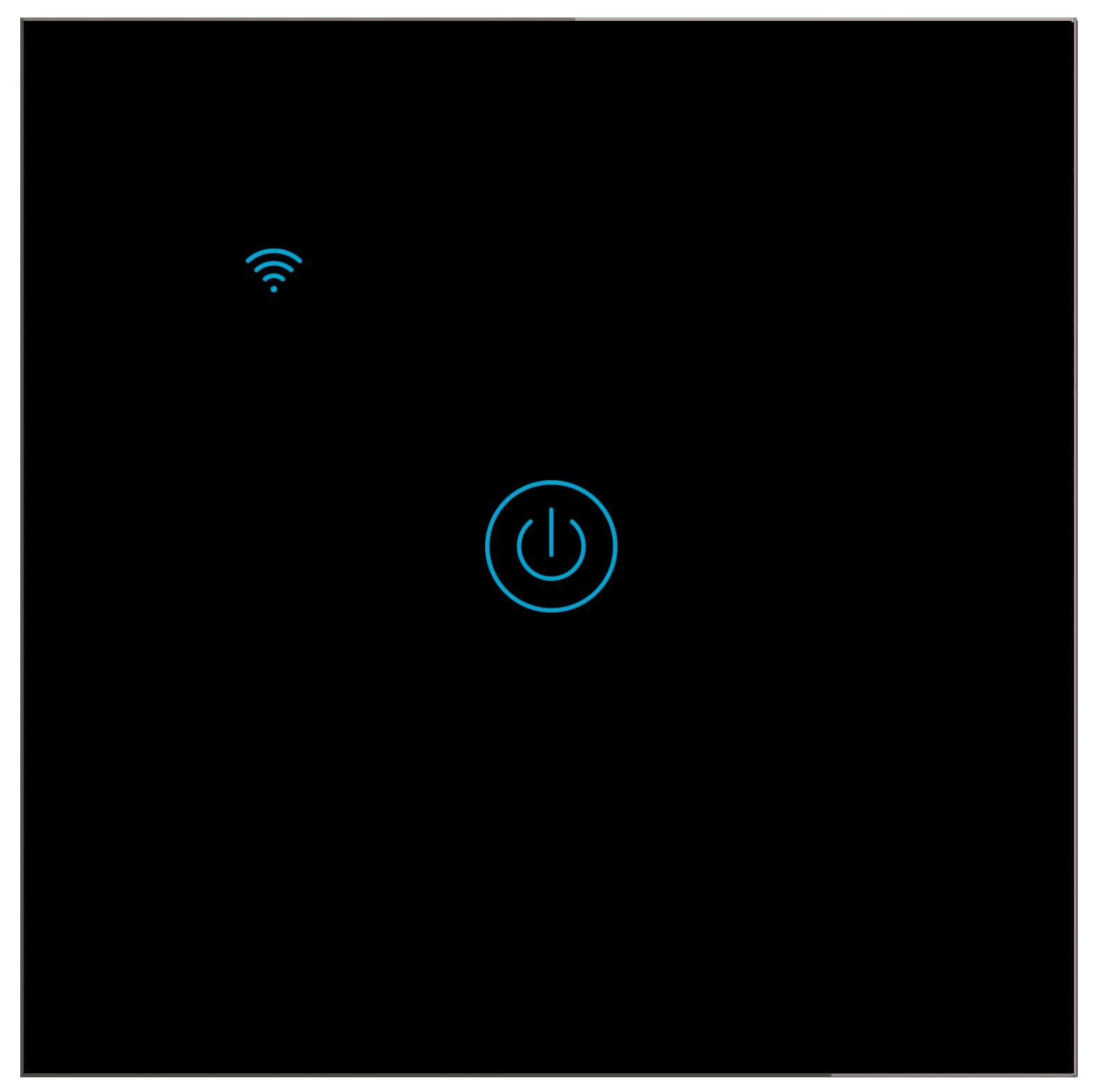 KendomSmart Wifi Switch (Black, 1 Gang)