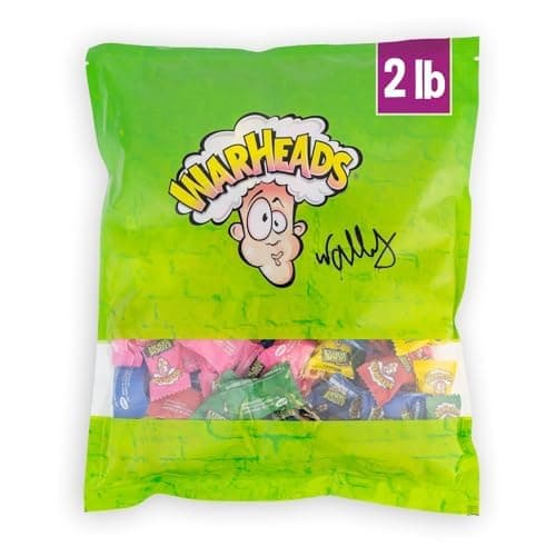 Extreme Sour Hard Candy - Sour Apple, Black Cherry, Blue Raspberry, Lemon & Watermelon Flavors, Great For Parades - 2 lb. Bulk Bag