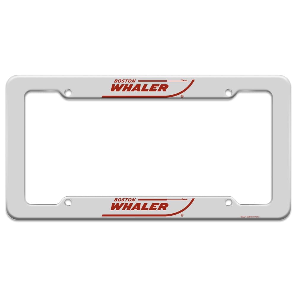 Boston Whaler Red Logo License Plate Tag Frame