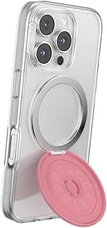 Kick-Out Grip for MagSafe, Adjustable Kickstand for Portrait or Landscape, Magnetic Stand, Cute Pink - Putty