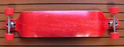 Red Drop Down Lowrider Downhill Complete Longboard Skateboard