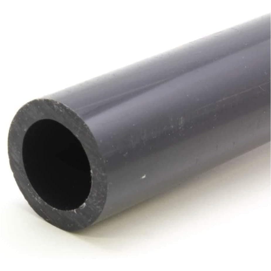 PVC Pipe Schedule 80 Industrial Grade Grey (2.0) Grey/PVC - 3FT Gray