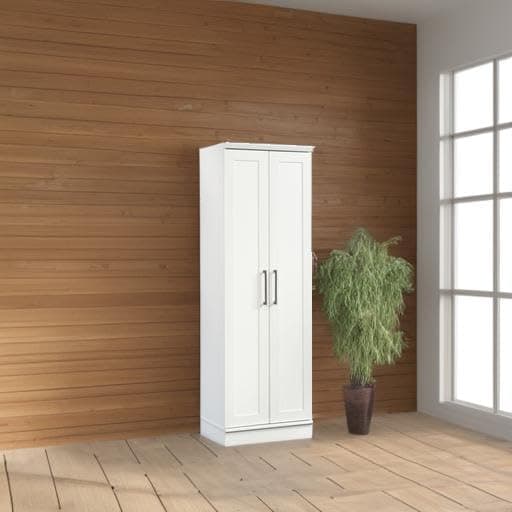 Sauder Homeplus 23インチ 収納キャビネット ホワイト