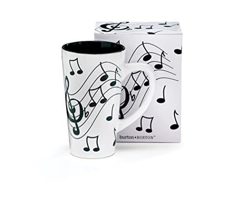 Musical Note Jazz Ceramic Coffee/Tea Mug Treble Clef - 16 Ounces