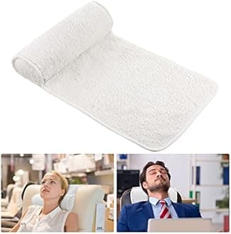 Weysat Neck Head Pillow for Recliner Chair Non Slip Fleece Adjustable Neck Roll Support Headrest Pillow for Travel Home Office Recliner Couch Sofa Armchair(Beige)