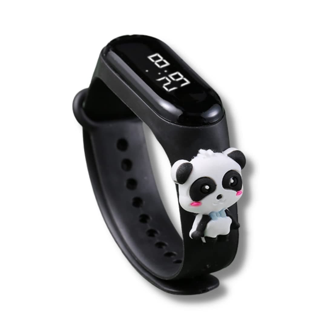 Black panda Cartoon Characters Watch