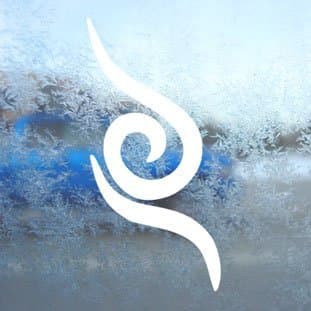 White Sticker Naruto Kakashi Anbu Symbol