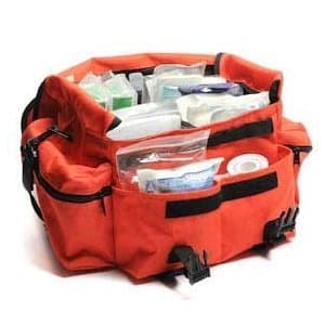 First Responder First Aid Kit Orange Trauma Bag Fully Stocked Best Overall Value