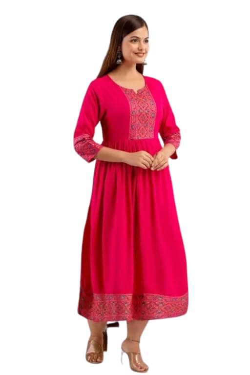 Dkm Creations Women Printed Anarkali Kurta