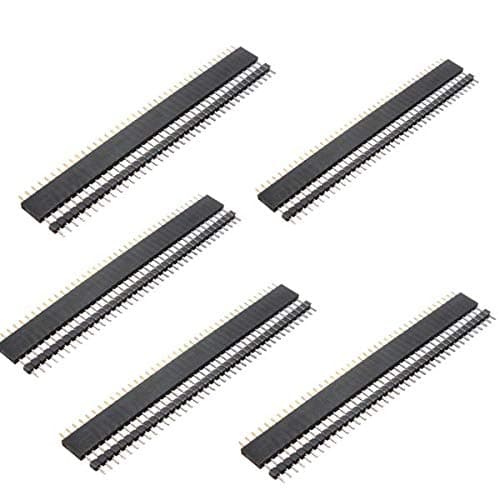 Geek's Makerspace Header Pin kit Male/Female Connector (Berg Strip) (10 Pc ,5 Pc Each)