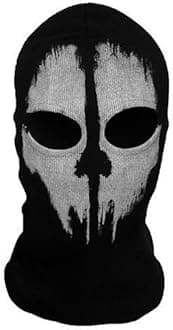 2 Hole Balaclava Ghost Skull Face Mask Bike Motorcycle Helmet Hood Ski Sport Neck Face Mask Halloween Horror Call of Duty