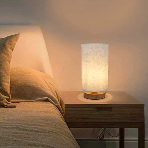 ORIFY Wooden LED Table Lamp for Bedside, Study, Bedroom, Office Room