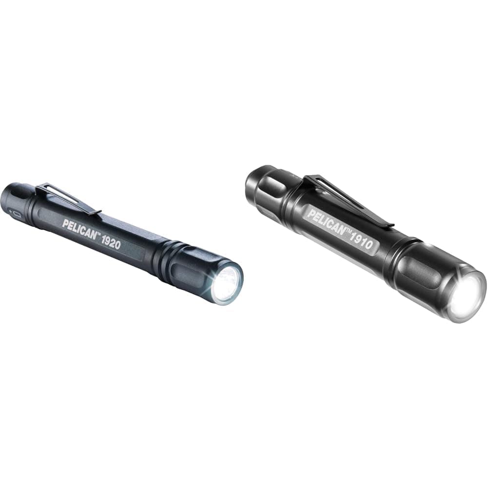 Pelican 1920B & 1910B LED Flashlights Bundle (Black)