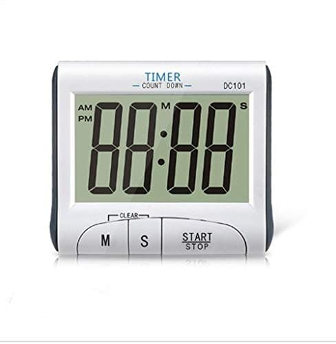 Best Mini Portable Large Digital LCD Display Clock Loud Alarm Cooking Kitchen Timer Sport Stopwatches Magnetic with Stand -Battery Included