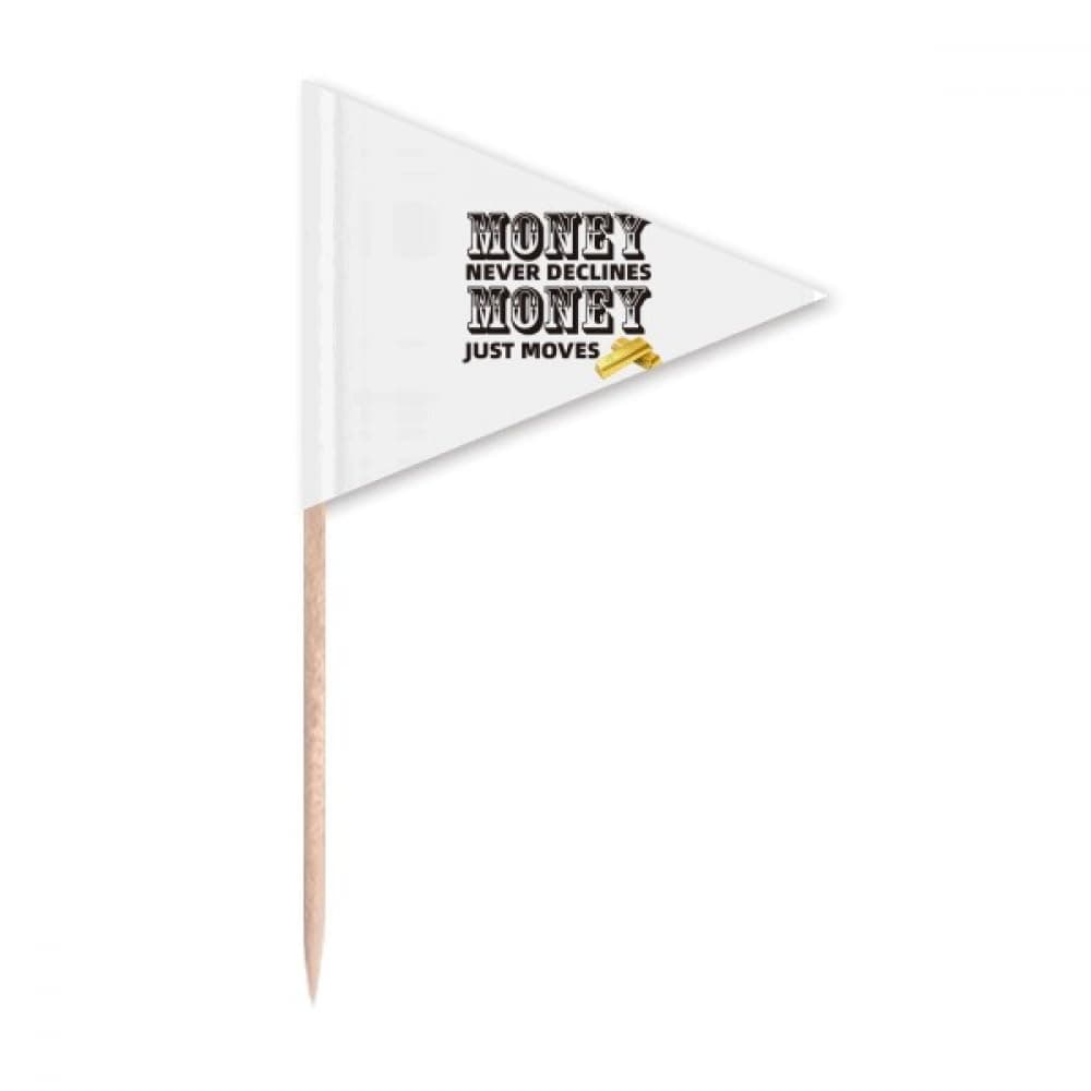 floating my reduced bar Toothpick Triangle Cupcake Toppers Flag