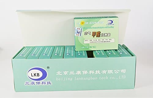 10 boxes Formaldehyde Air Rapid Test Kit, The latest 20 level formaldehyde colorimetric card , Home/Office Self Testing DIY Indoor Air Testing
