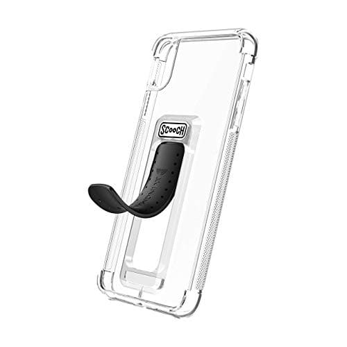 Scooch Wingman Kickstand Case for iPhone XR Case [10 ft Drop Protection] [Two-Way Stand] Protective Phone Cover, Compatible with Magnetic Car Mounts (Clear)