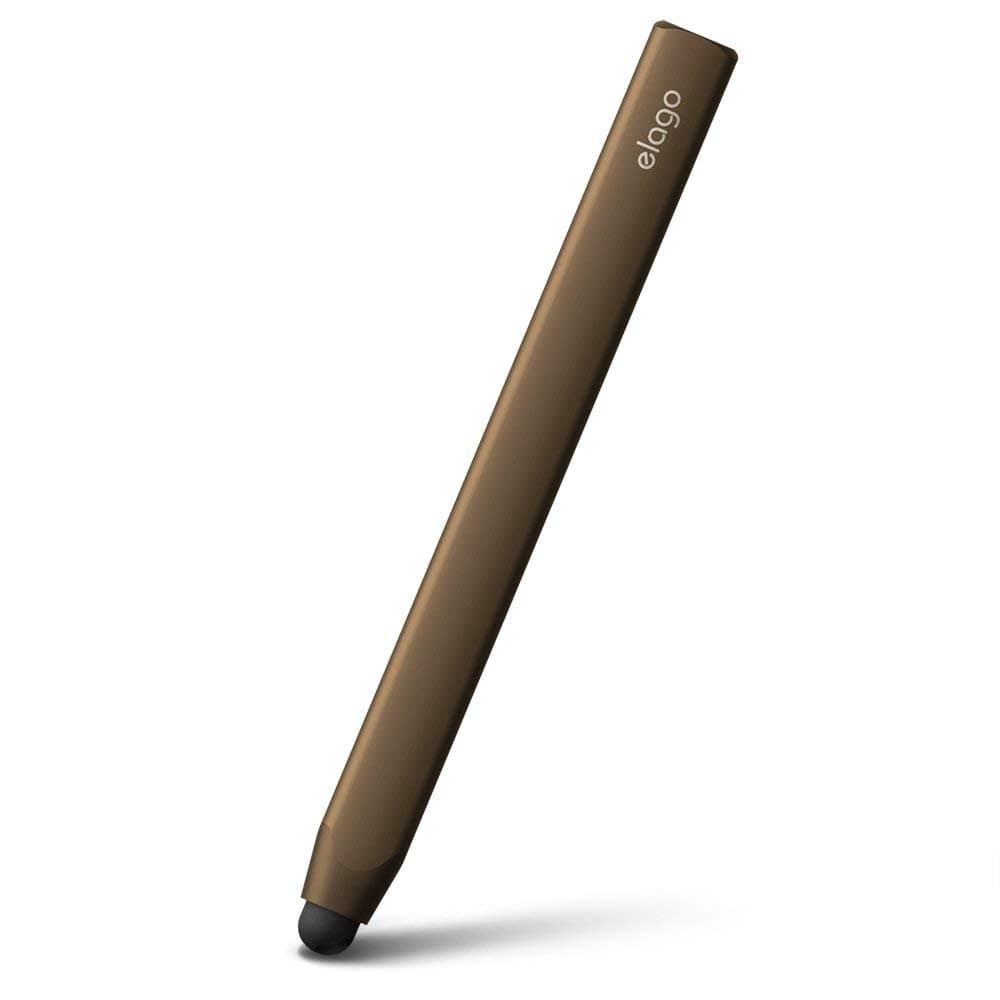 elago Stylus Grip Aluminum Ergonomic Grip Replaceable Extra Tip Included For Ipad Ipad Pro Ipad Mini And Iphone Chocolate