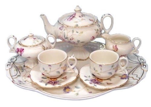 Coastline FD536B Sasha's Garden Mini Tea Set for 2
