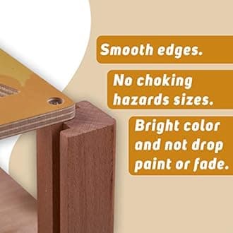 Baybee Wooden Colorful Intelligence Box for Kids | Montessori Shape Sorting & Matching Toy with 5 Panels & Clock | Early Learning Educational Toy for Toddlers 3+ Years