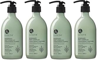 Luseta Rosemary Mint Strengthening Shampoo and Conditioner Provide Nourishment & Smoothness for Thin Hair,Reduce Frizz and Add Shine for All Hair Types 16.9oz×2 (Pack of 2)