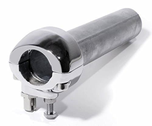 Twist Grip Throttle Throttle Cable Clamp Recording Guide Chrome for 1" Handlebar Harley