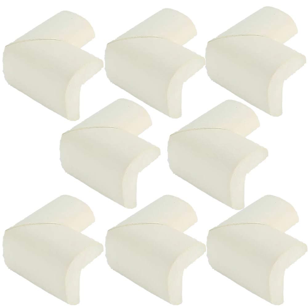 ForuMall 8Pcs Soft Baby Safe Corner Protector Baby Kids Table Desk Corner Guard Children Safety Edge Guards (White)