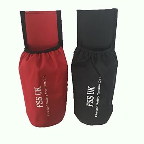 2 X FIRE EXTINGUISHER HOLDER. NO SCREWS NO BRACKETS. UNIVERSAL CAR TAXI VAN FIRE EXTINGUISHER HOLDER POUCH (Holders Only)