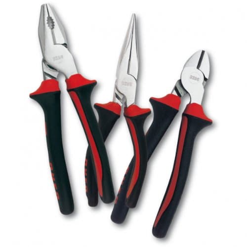 USAG 150 A/S3 Assortment with Combination Pliers, Extra-Long Half-Round Nose Pliers and Cutting Nipper (3 pcs.)